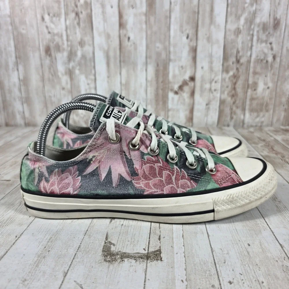 Converse Chuck Taylor All Star Tropical Floral Low Top Sneakers 171134F Womens 9